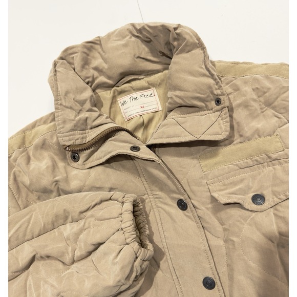 Free People We The Free $298 MSRP Be Me Padded Parka Jacket Coat Brown Size XS - Picture 2 of 14